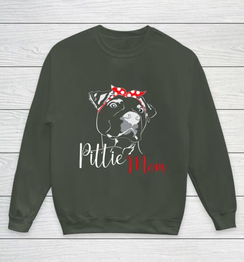Dog Mom Shirt Pittie Mom T Shirt American Pitbull Shirt Dog Lover Youth Sweatshirt 8