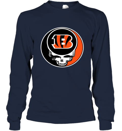 NFL Team Cincinnati Bengals X Grateful Dead Logo Band Youth Sweatshirt 