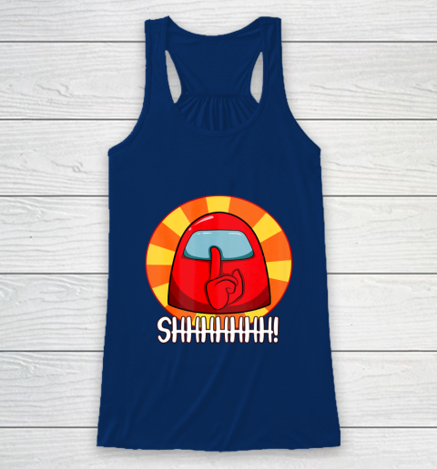 Among Us Game Shirt Cool Among Us shirt Crewmate or Impostor SHHHHHH Racerback Tank 6