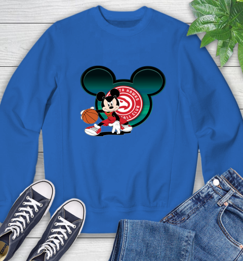 NBA Atlanta Hawks Mickey Mouse Disney Basketball Sweatshirt 8