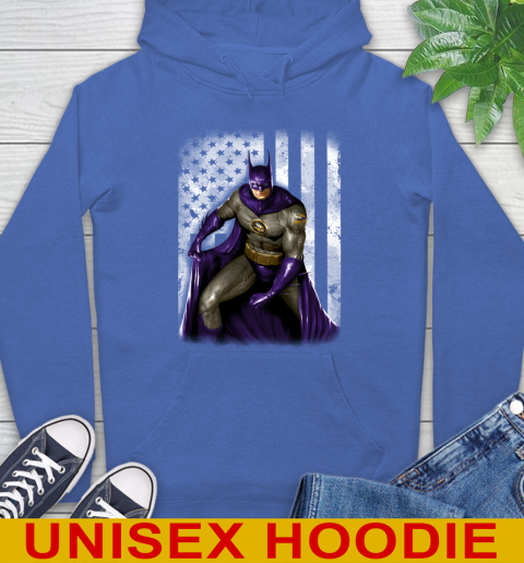 Minnesota Vikings NFL Football Batman DC American Flag Shirt Hoodie - Image 10
