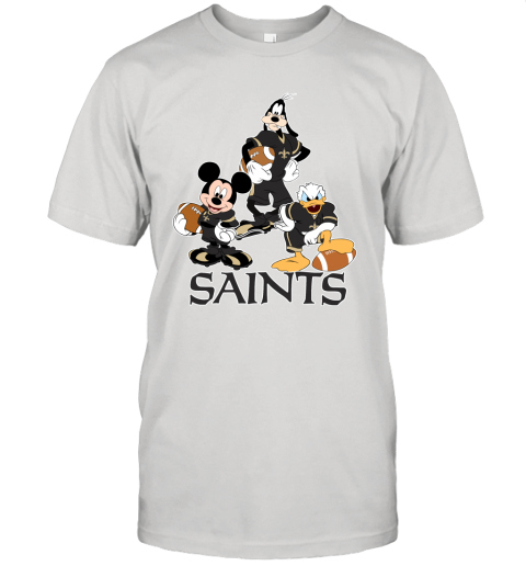 Mickey Donald Goofy The Three New Orleans Saints Football Unisex Jersey Tee