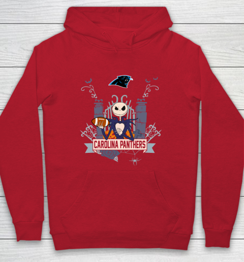 NFL Carolina Panthers Football Jack Skellington Halloween Hoodie 7