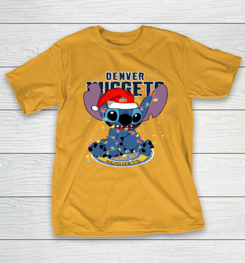 Denver Nuggets NBA noel stitch Basketball Christmas T-Shirt 2