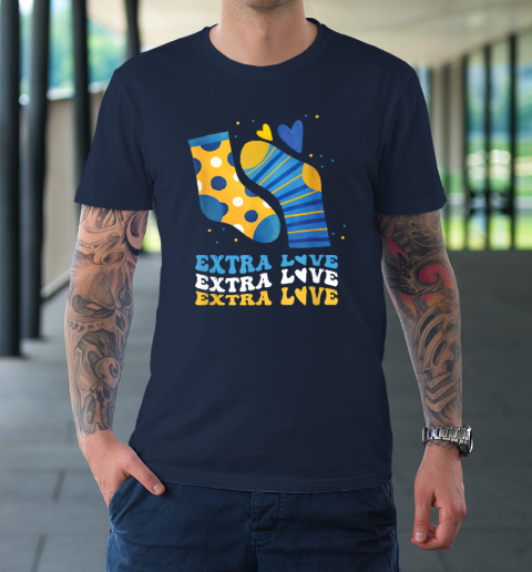 Extra Love National Down Syndrome Awareness Down T-Shirt 2