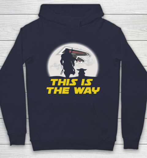 Atlanta Falcons NFL Football Star Wars Yoda And Mandalorian This Is The Way Hoodie 2