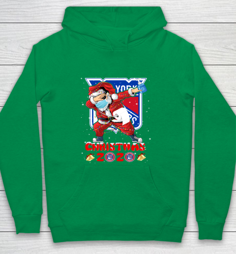 New York Rangers Funny Santa Claus Dabbing Christmas 2020 NHL Youth Hoodie 4