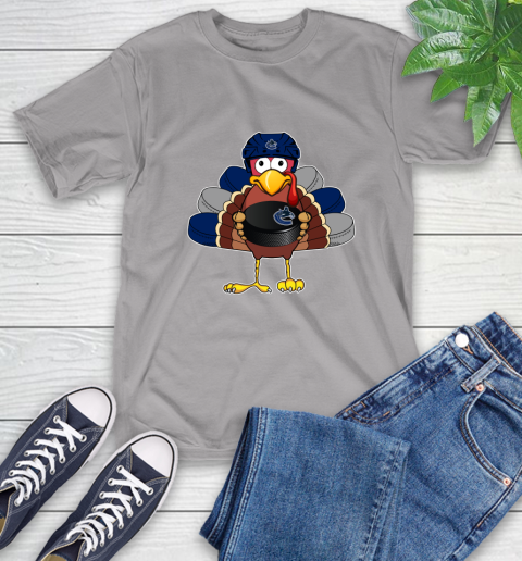 Vancouver Canucks Turkey Thanksgiving Day T-Shirt 6