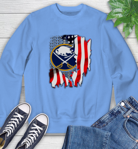 Buffalo Sabres NHL Hockey American Flag Sweatshirt 11
