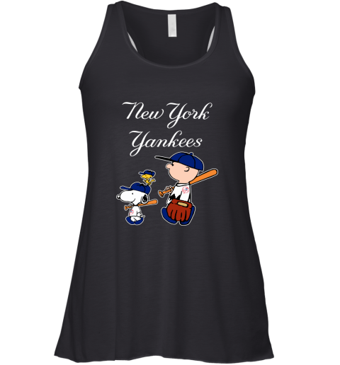 New York Yankees Let's Play Baseball Together Snoopy MLB Racerback Tank