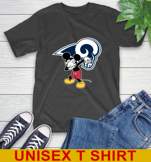Los Angeles Rams NFL Football Dabbing Mickey Disney Sports T-Shirt 2