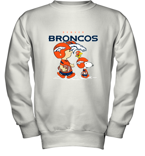 Denver Broncos Let's Play Football Together Snoopy NFL Youth Sweatshirt