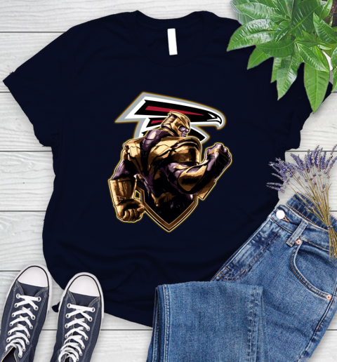NFL Thanos Avengers Endgame Football Sports Atlanta Falcons Women's T-Shirt 3