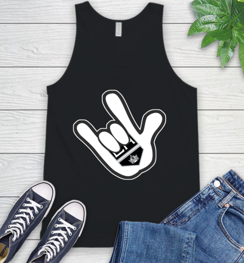 Los Angeles Kings NHL Hockey Mickey Rock Hand Disney Tank Top 2