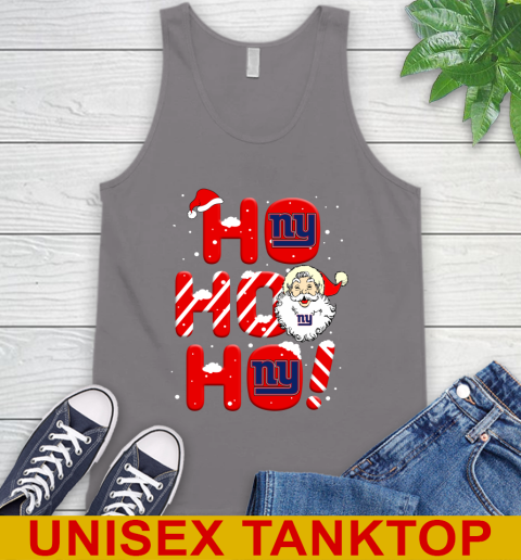 New York Giants NFL Football Ho Ho Ho Santa Claus Merry Christmas Shirt Tank Top 6