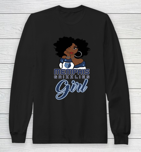 Memphis Grizzlies Girl NBA Long Sleeve T-Shirt