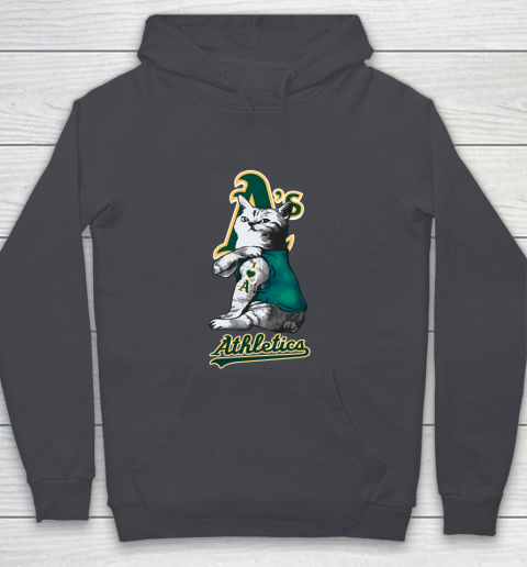 MLB Baseball My Cat Loves Oakland Athletics Youth Hoodie 5