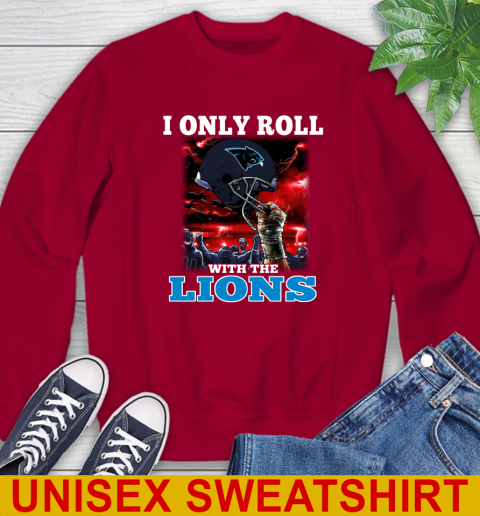 Carolina Panthers NFL Football I Only Roll With My Team Sports Sweatshirt 9
