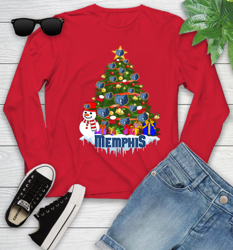Memphis Grizzlies Merry Christmas NBA Basketball Sports Youth Long Sleeve 11