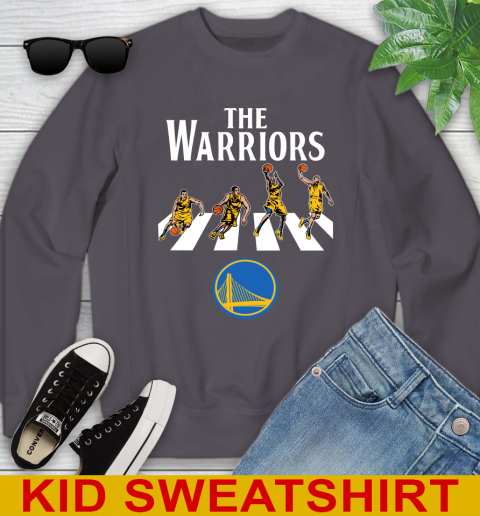 NBA Basketball Golden State Warriors The Beatles Rock Band Shirt Youth Sweatshirt 5