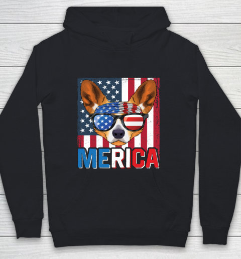 Independence Day Welsh Corgi Pembroke Merica 4th of July Dog American Puppy Youth Hoodie