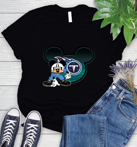 NFL Tennessee Titans Mickey Mouse Disney Football T Shirt Women's T-Shirt 2