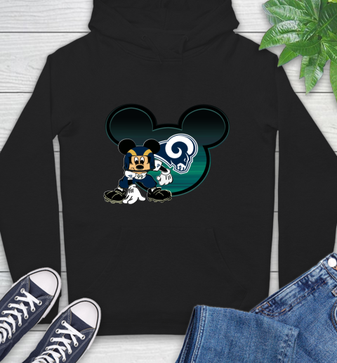 NFL Los Angeles Rams Mickey Mouse Disney Football T Shirt Hoodie 2