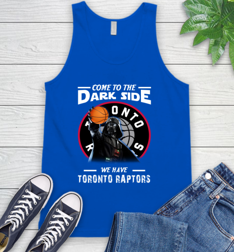 NBA Come To The Dark Side We Have Toronto Raptors Star Wars Darth Vader Basketball Tank Top 4