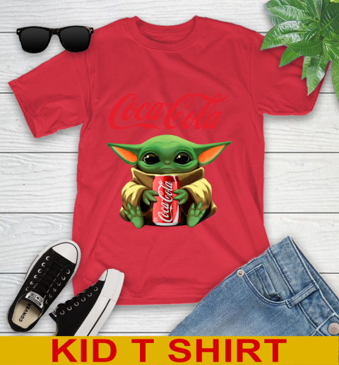 Star Wars Baby Yoda Hugs Coca Cola Soft Drink Shirt 110