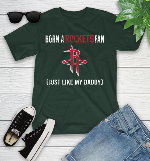 NBA Houston Rockets Loyal Fan Just Like My Daddy Basketball Shirt Youth T-Shirt 4