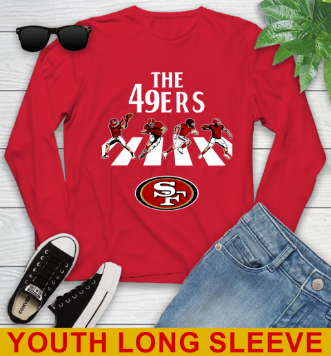 NFL Football San Francisco 49ers The Beatles Rock Band Shirt Youth Long Sleeve 11