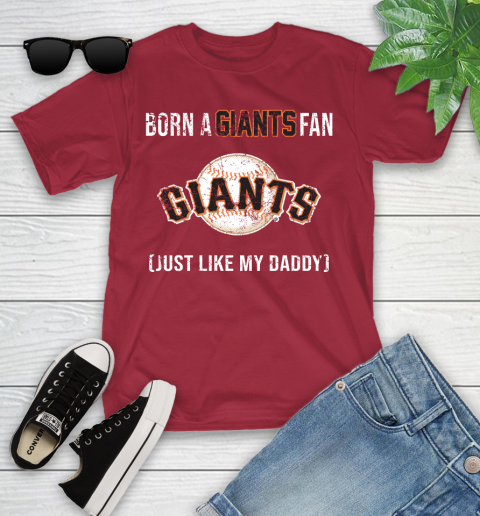 MLB Baseball San Francisco Giants Loyal Fan Just Like My Daddy Shirt Youth T-Shirt 12