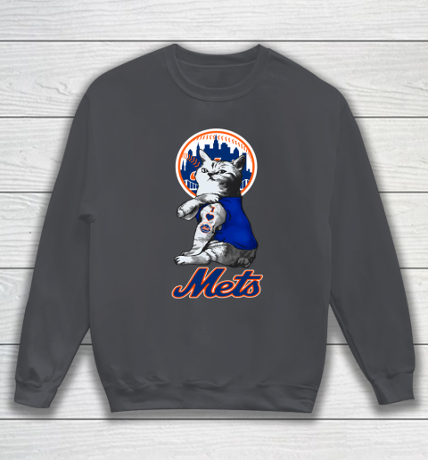 MLB Baseball My Cat Loves New York Mets Sweatshirt 4