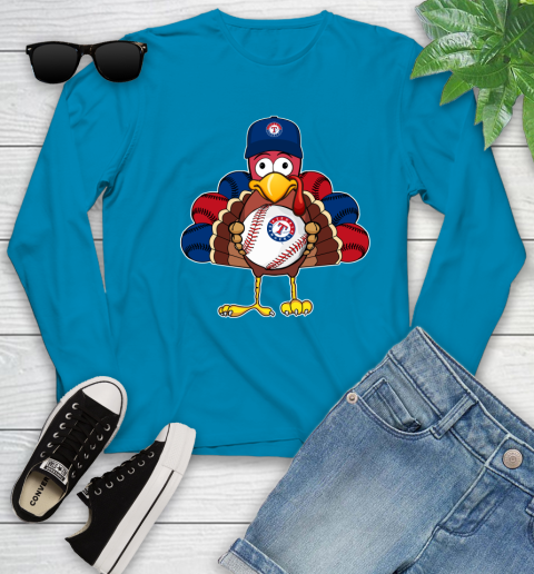 Texas Rangers Turkey thanksgiving Youth Long Sleeve 7