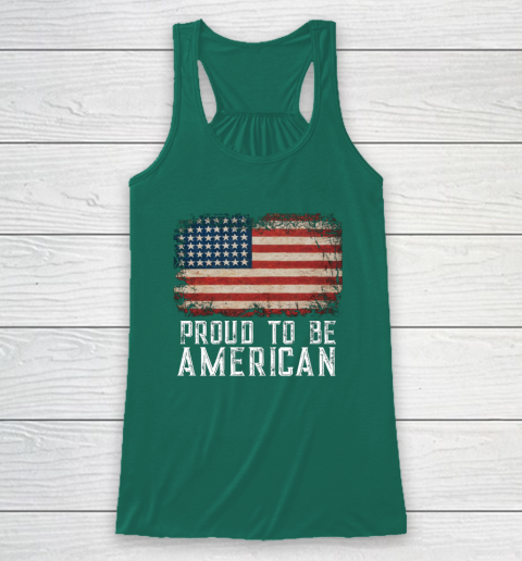 Proud American Patriotic USA Flag Racerback Tank 5