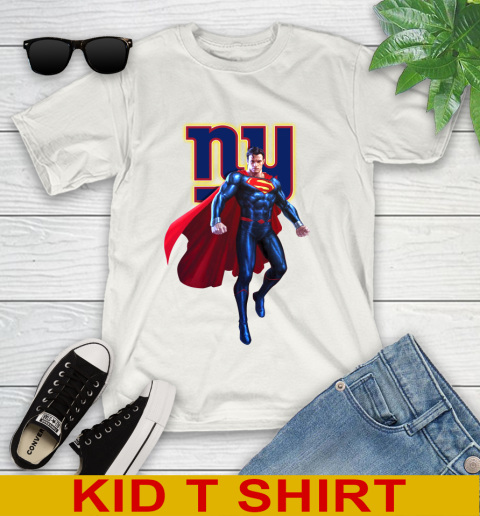 NFL Superman DC Sports Football New York Giants Youth T-Shirt
