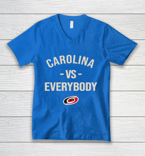 Carolina Hurricanes Vs Everybody V-Neck T-Shirt 5