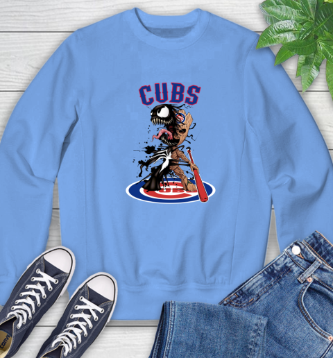 MLB Chicago Cubs Baseball Venom Groot Guardians Of The Galaxy Sweatshirt 11