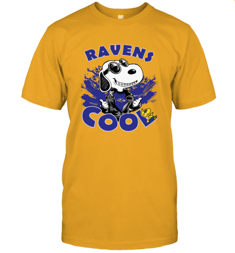 fyxp baltimore ravens snoopy joe cool were awesome shirt jersey t shirt 60 front gold