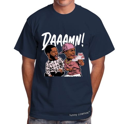 Air Jordan 1 Digital Pink Matching Sneaker Shirt Daaamn Meme Digital Pink Sneaker Light Pink Tshirt