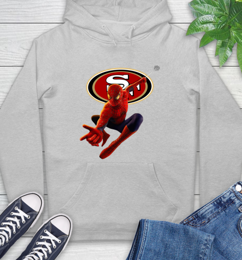 NFL Spider Man Avengers Endgame Football San Francisco 49ers Hoodie 6