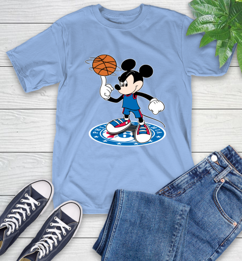 NBA Basketball Philadelphia 76ers Cheerful Mickey Disney Shirt T-Shirt 12