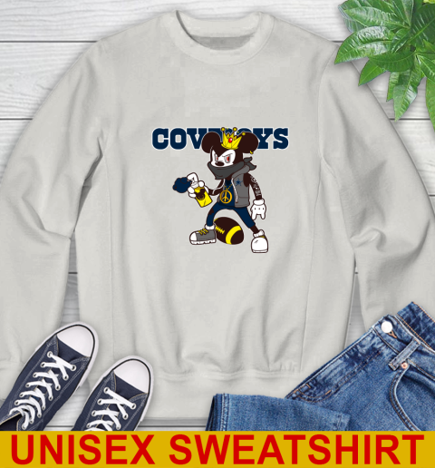 Dallas Cowboys NFL Football Mickey Peace Sign Sports Sweatshirt 13 Dallas Cowboys NFL Football Mickey Peace Sign Sports Sweatshirt - Image 13