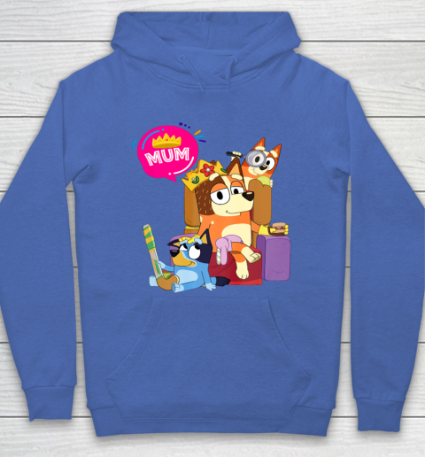 Bluey Mom Dad Funny Queen For Family Lover Hoodie 9