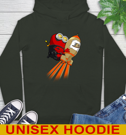 NHL Hockey Anaheim Ducks Deadpool Minion Marvel Shirt Hoodie 12