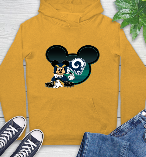NFL Los Angeles Rams Mickey Mouse Disney Football T Shirt Hoodie 3