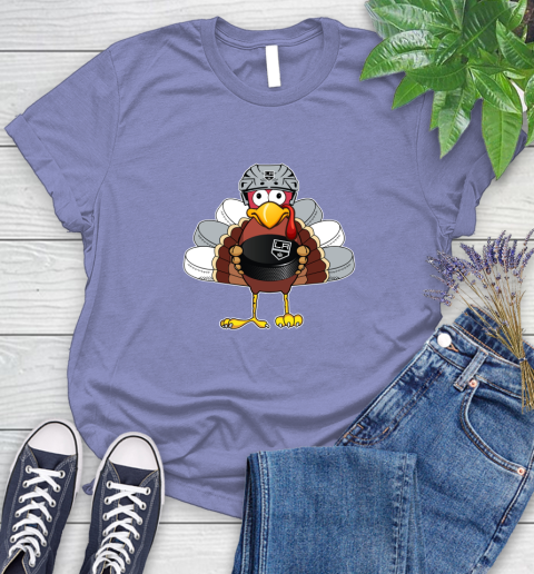 Los Angeles Kings Turkey Thanksgiving Day Women's T-Shirt 11