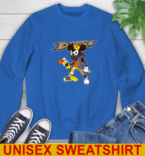 Anaheim Ducks NHL Hockey Mickey Peace Sign Sports Sweatshirt 9
