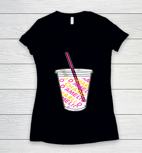 Charli D'Amelio bubble tea Women's V-Neck T-Shirt
