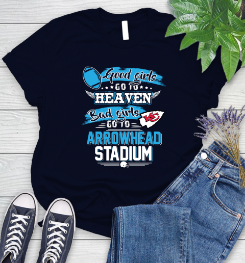 Kansas City Chiefs NFL Bad Girls Go To Arrowhead Stadium Shirt Women's T-Shirt 2